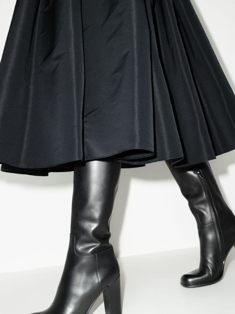 Pleated Midi Skirt