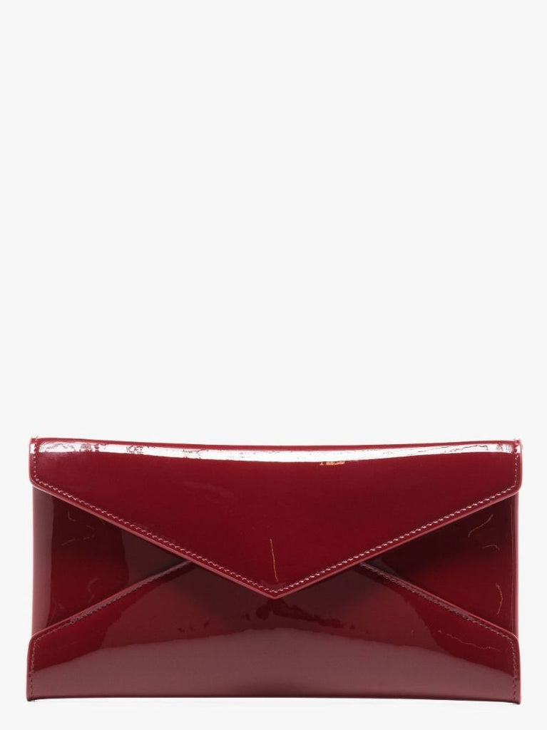 Red Paloma Patent Leather Envelope Pouch Bag