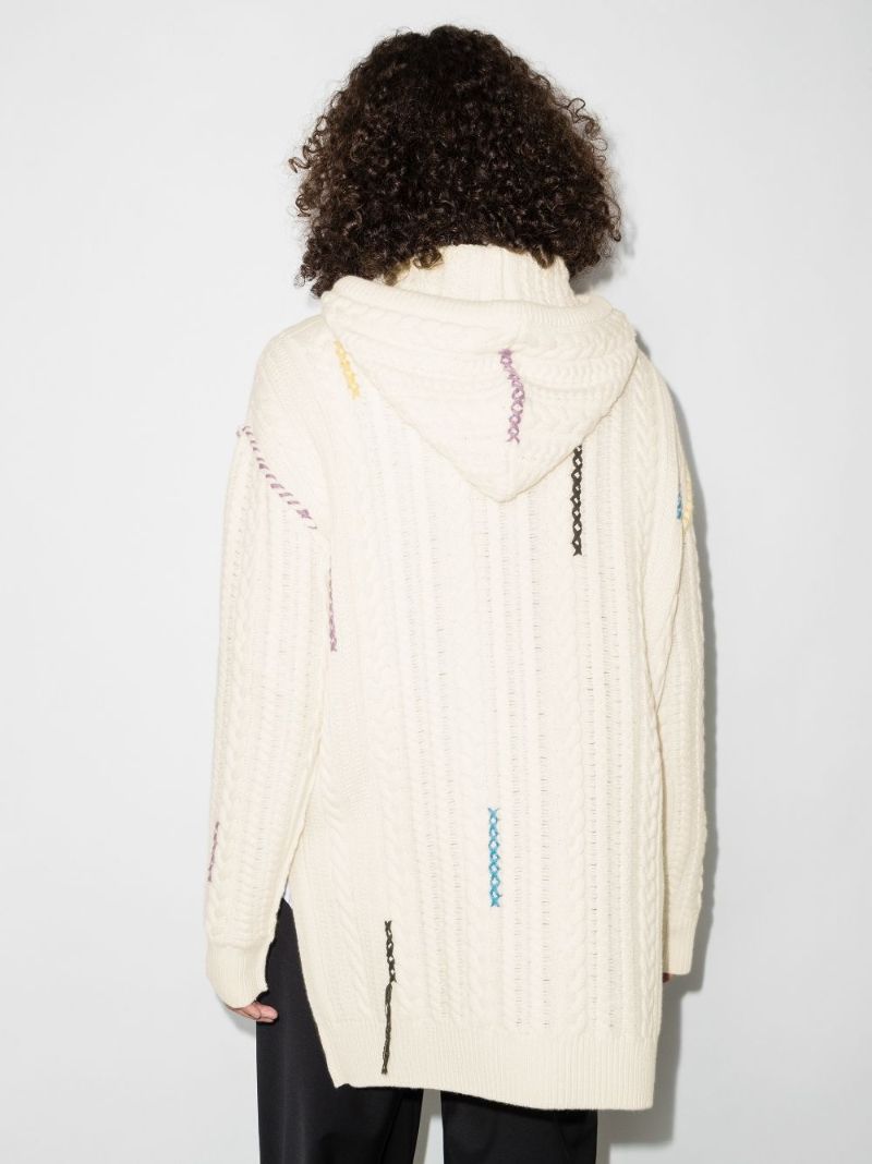 Starman Logo Fringed Hoodie