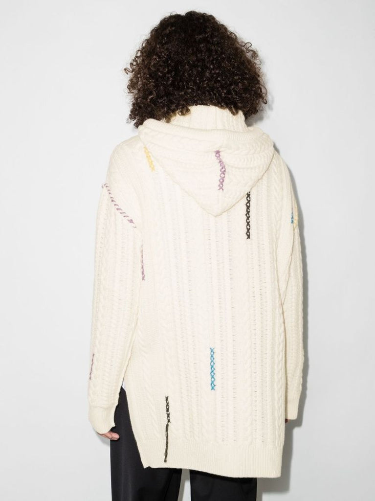 Starman Logo Fringed Hoodie