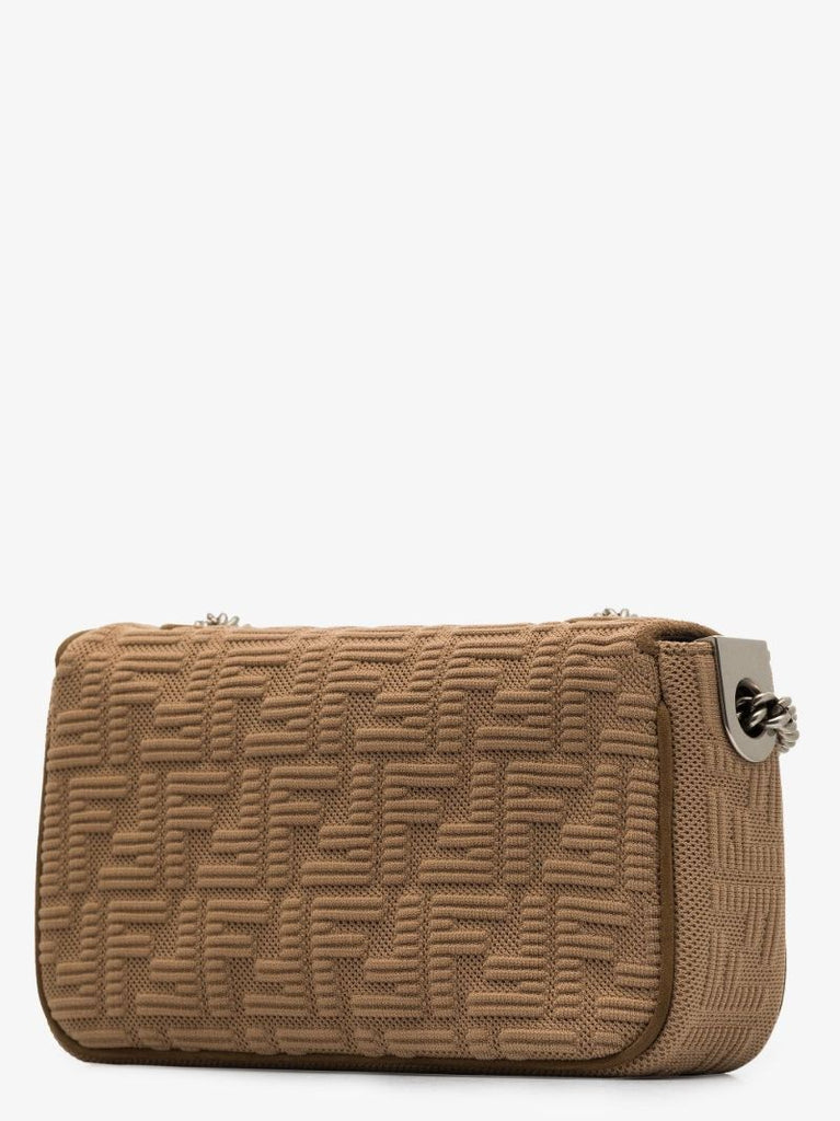 Neutral Baguette Chain Shoulder Bag