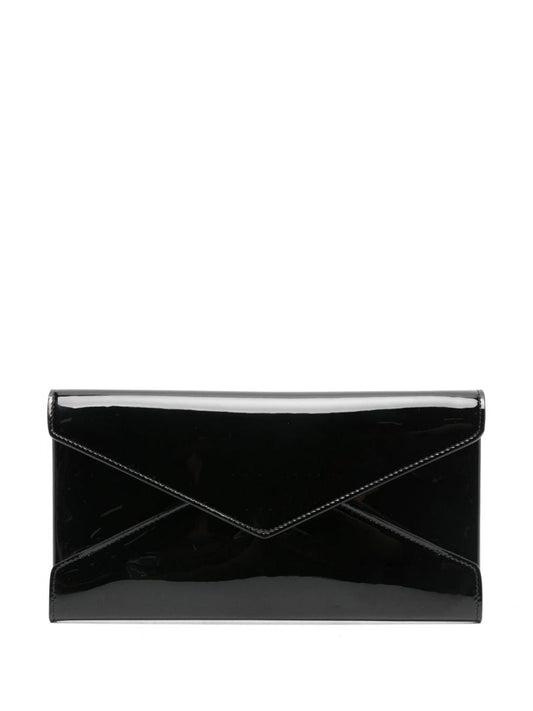 Black Paloma Patent Leather Envelope Pouch Bag