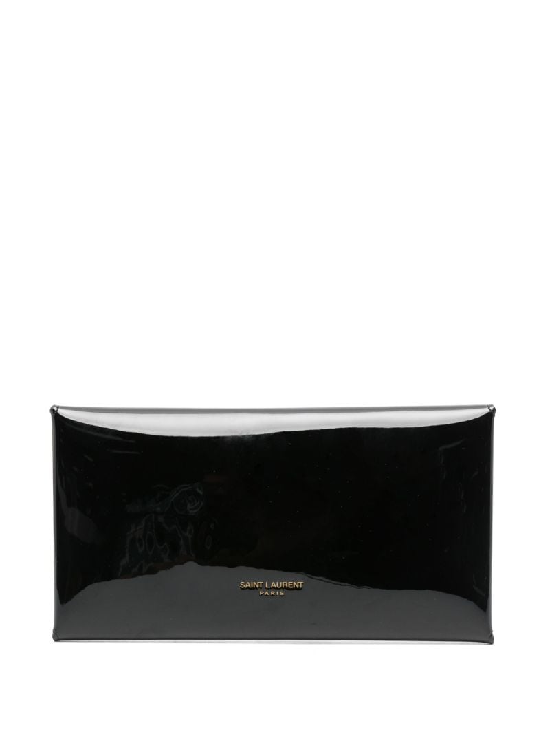 Black Paloma Patent Leather Envelope Pouch Bag