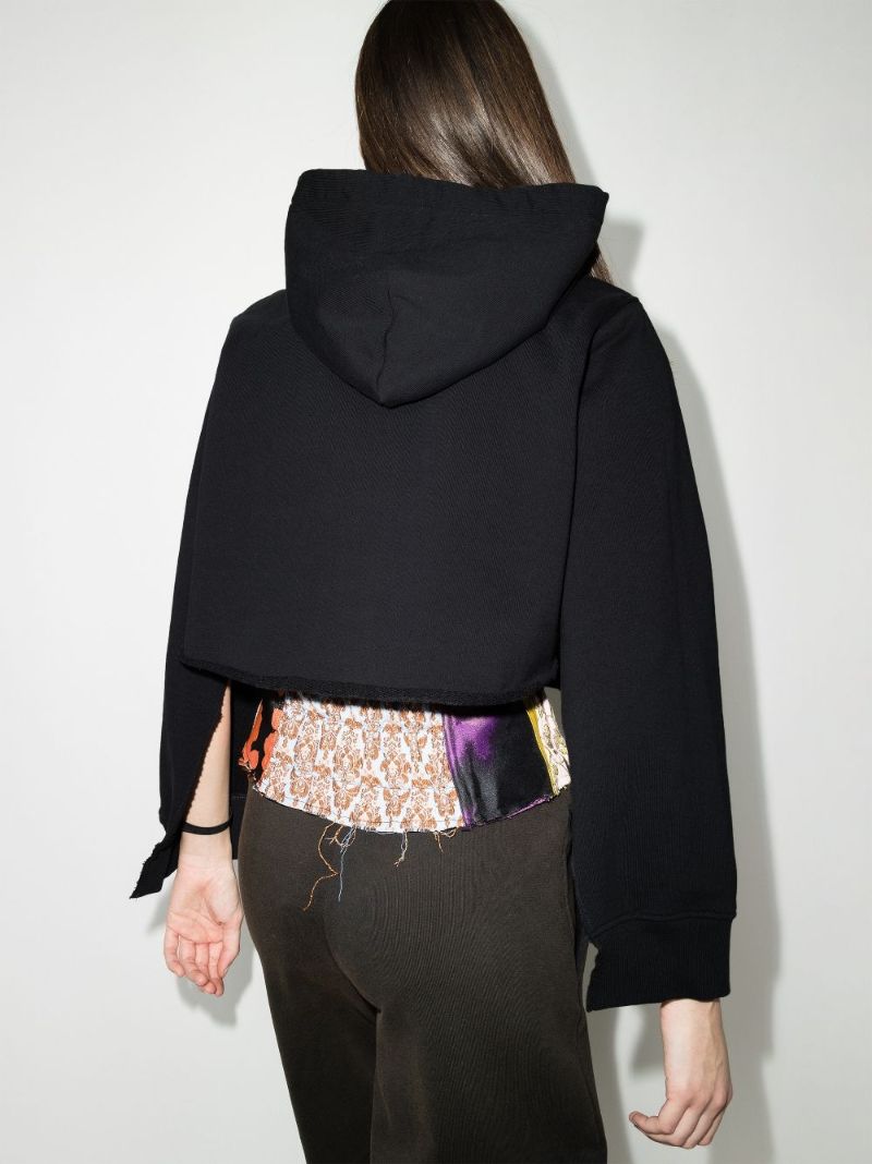 Cut-out Sleeve Hoodie