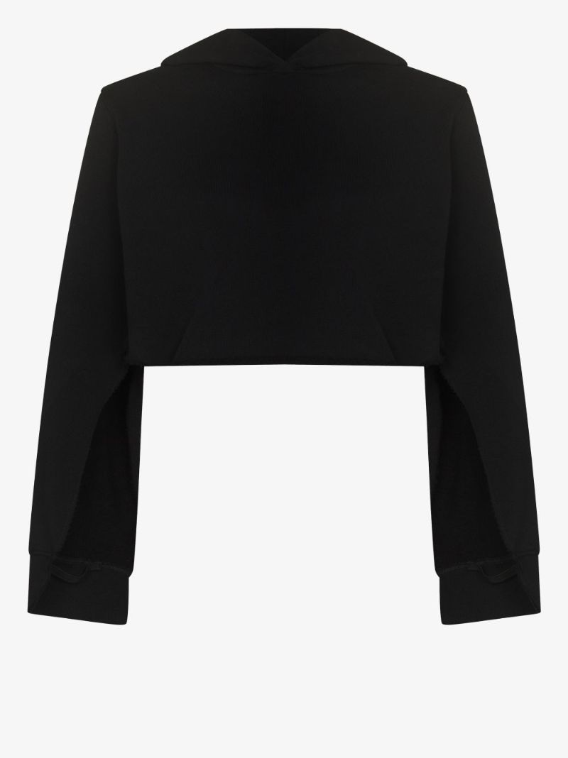 Cut-out Sleeve Hoodie