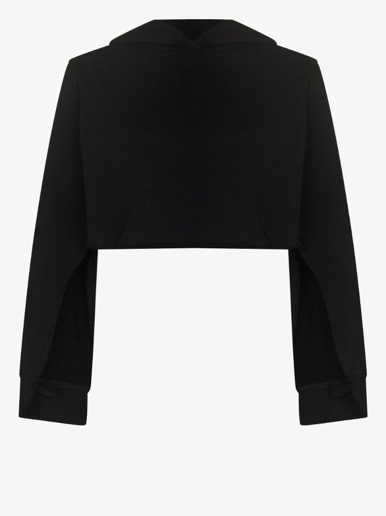 Cut-out Sleeve Hoodie