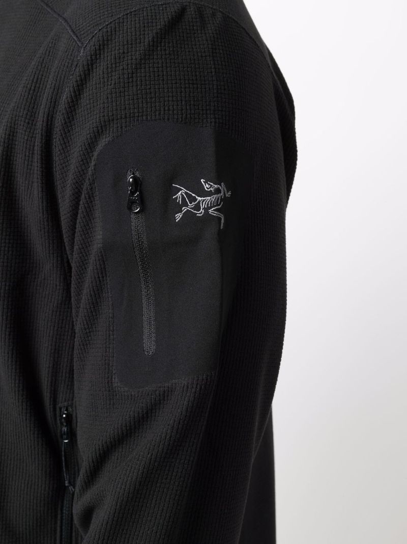 Black Delta Ribbed Bomber Jacket
