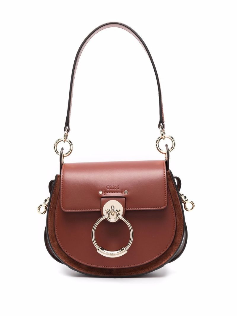 Brown Tess Small Leather Cross Body Bag