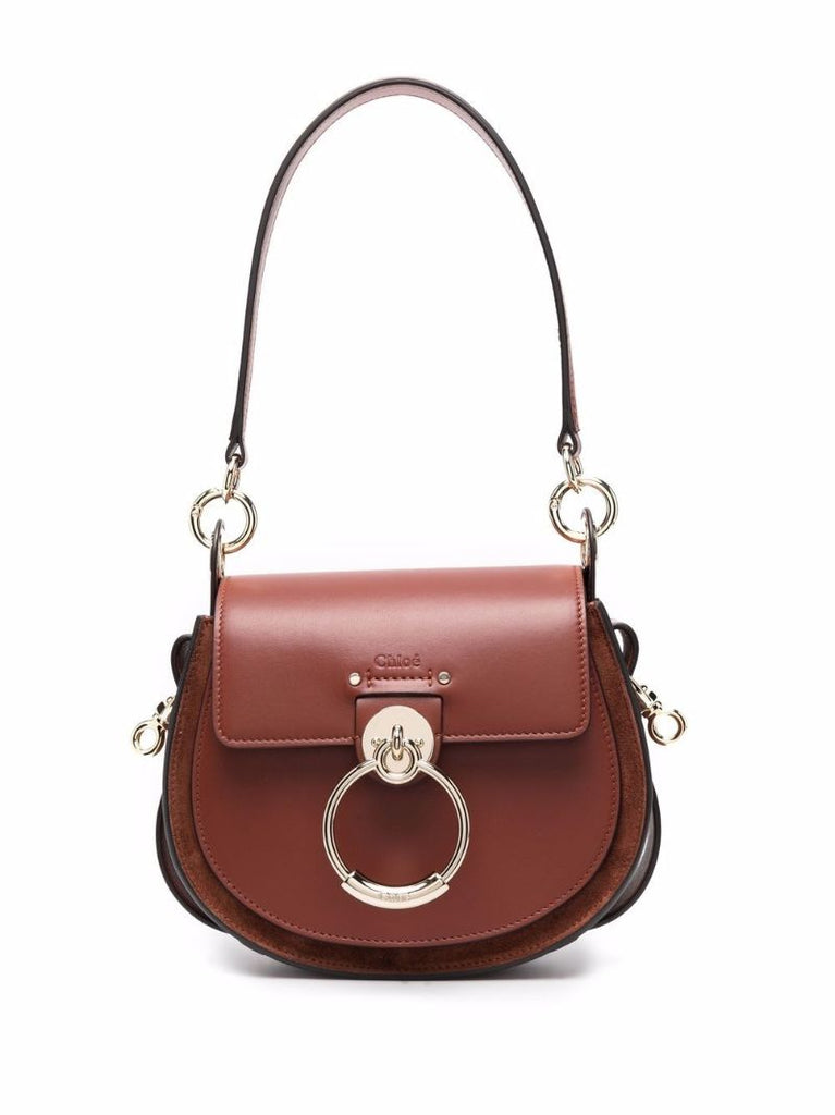 Brown Tess Small Leather Cross Body Bag