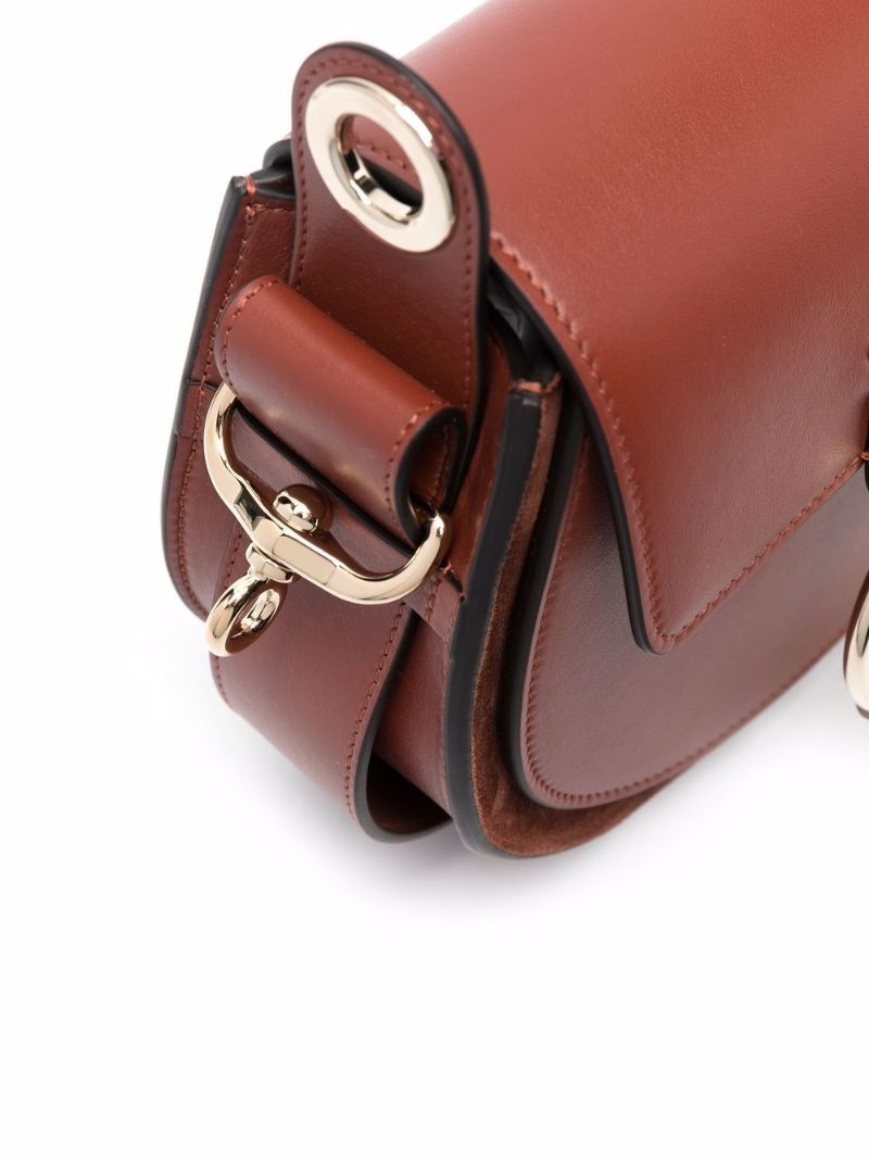 Brown Tess Small Leather Cross Body Bag
