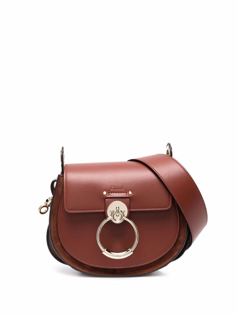 Brown Tess Small Leather Cross Body Bag