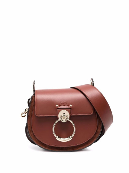 Brown Tess Small Leather Cross Body Bag