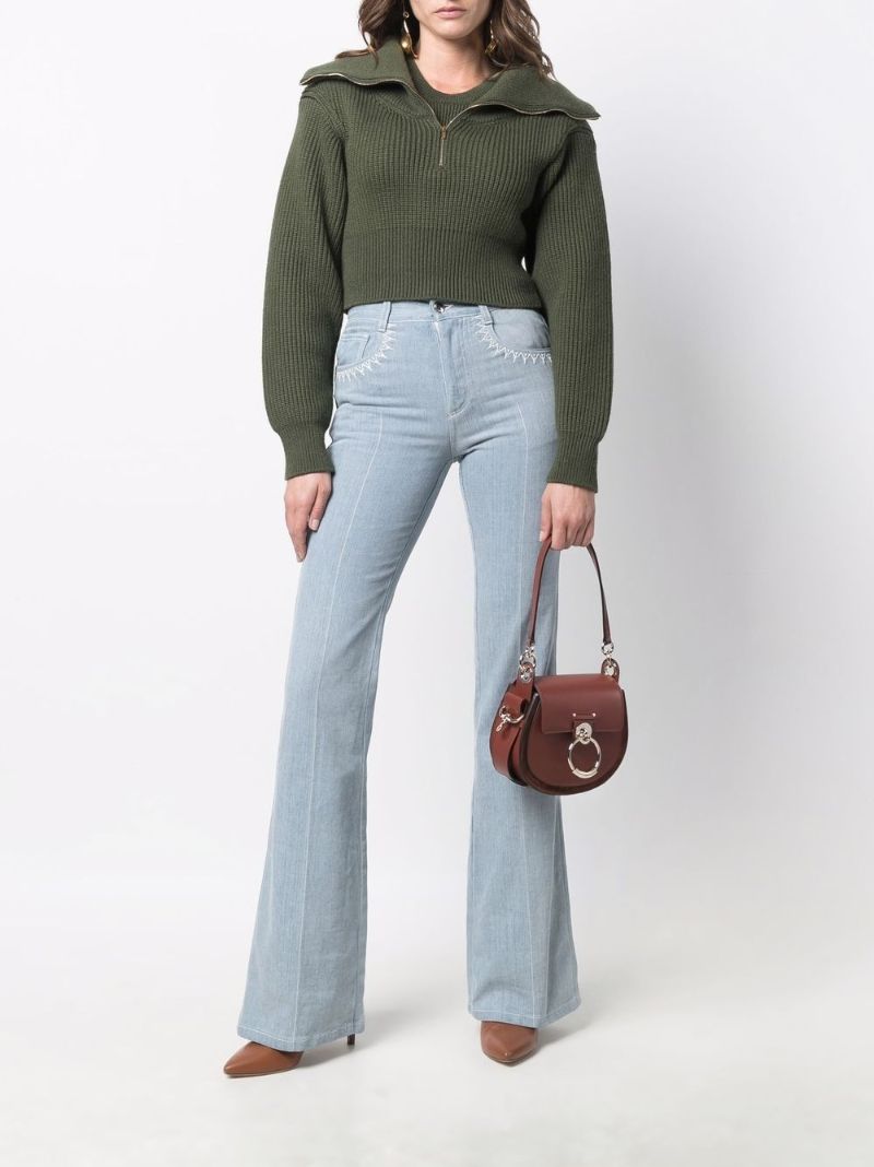 Brown Tess Small Leather Cross Body Bag