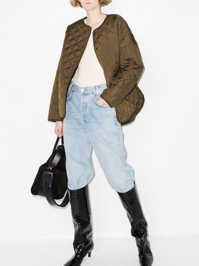 Quilted Button-down Jacket