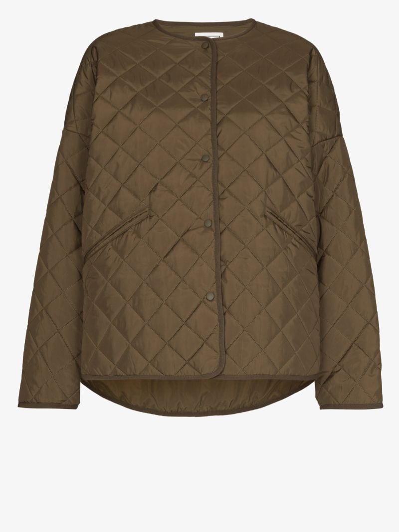 Quilted Button-down Jacket