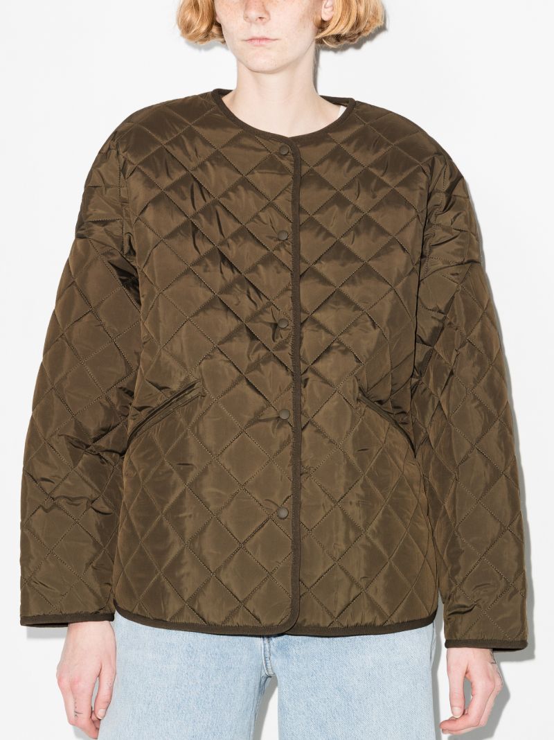 Quilted Button-down Jacket
