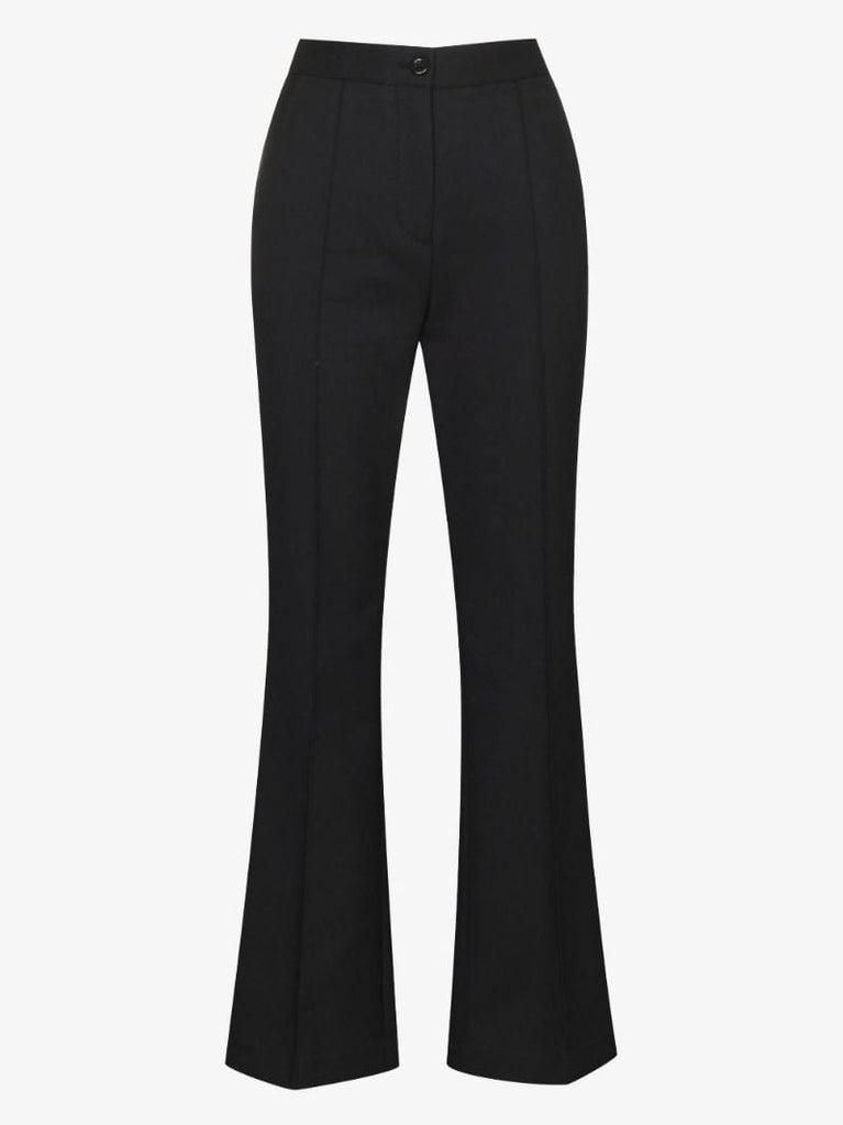 Flared High-waisted Trousers