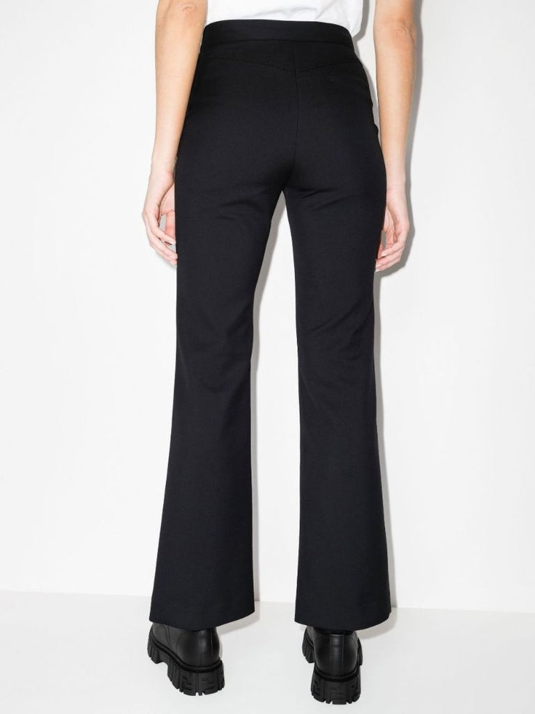 Flared High-waisted Trousers