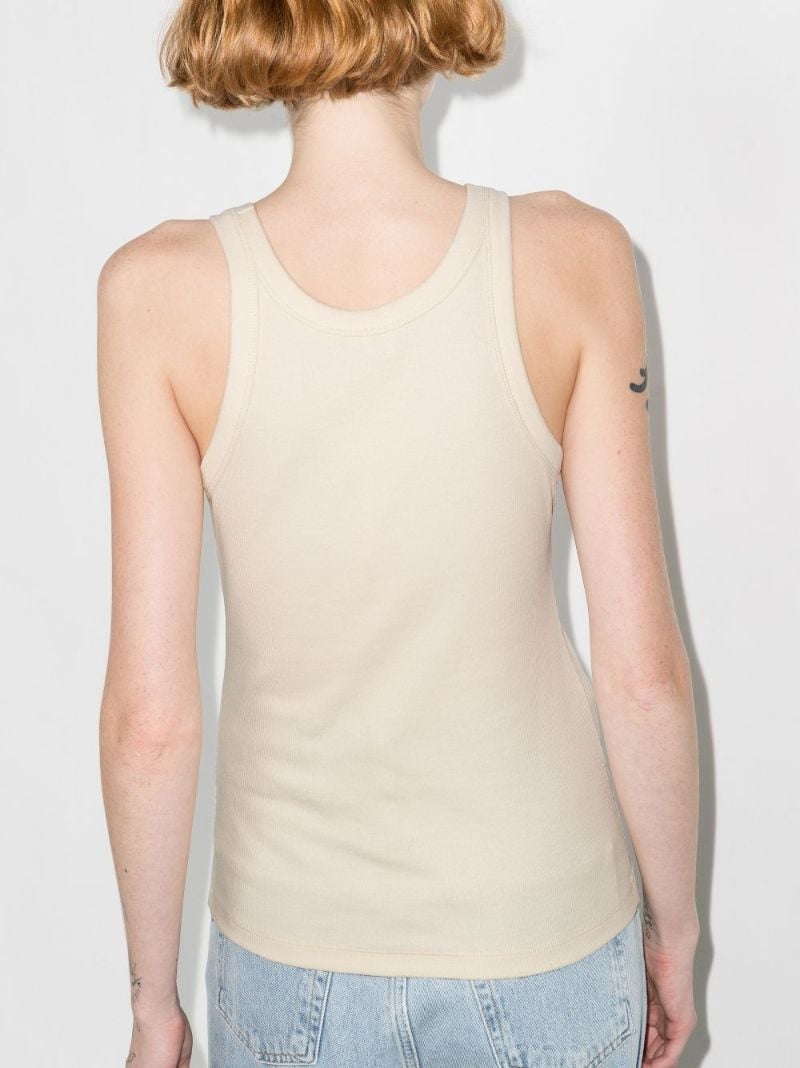 Curved Ribbed Tank Top