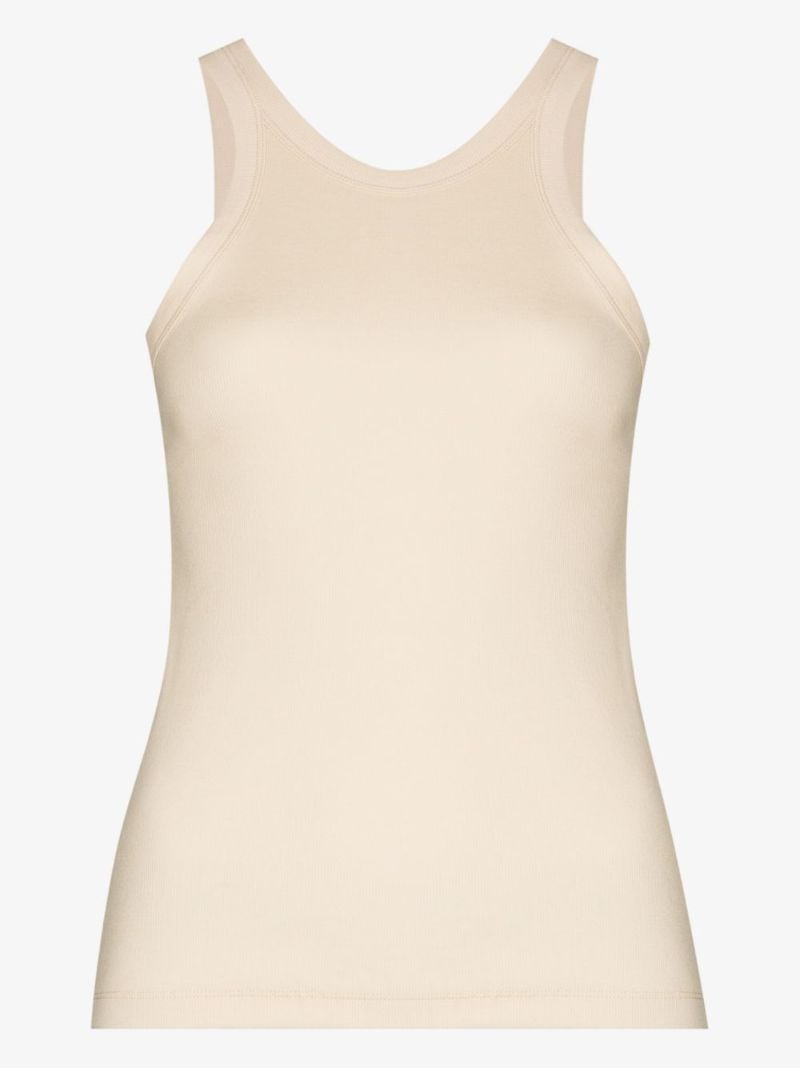 Curved Ribbed Tank Top
