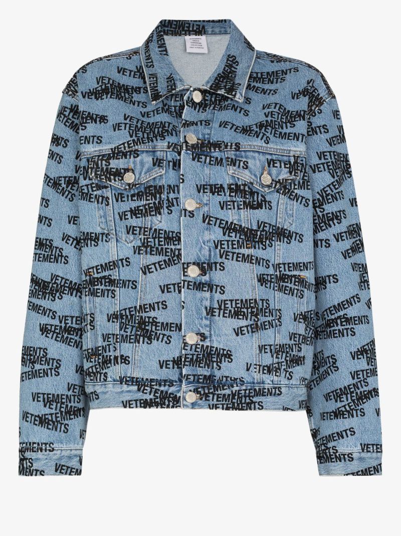 Logo Print Denim Jacket