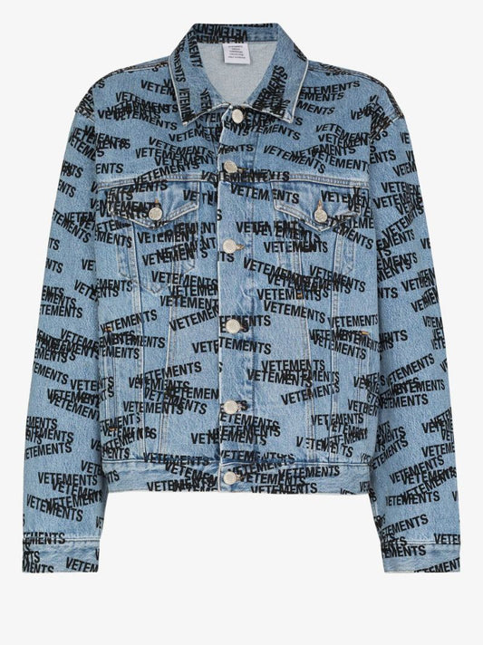 Logo Print Denim Jacket