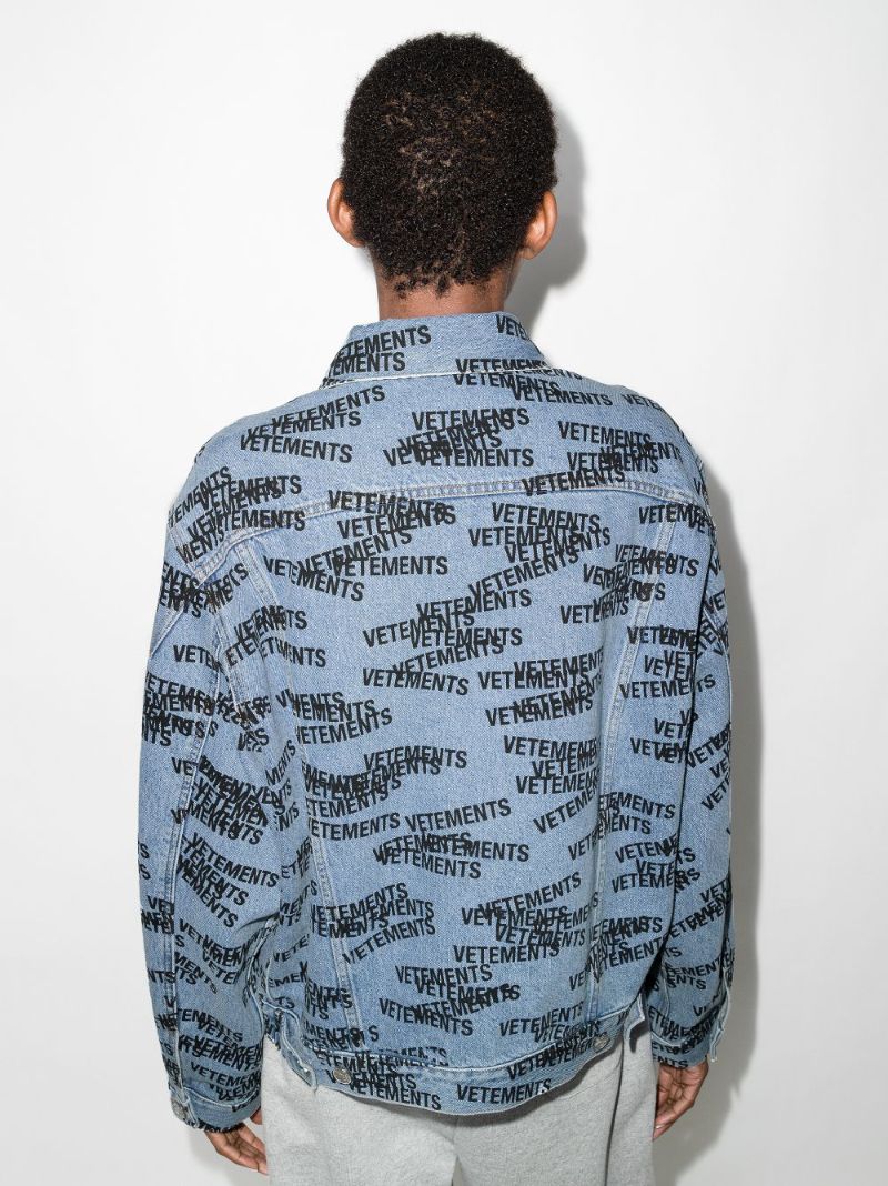 Logo Print Denim Jacket
