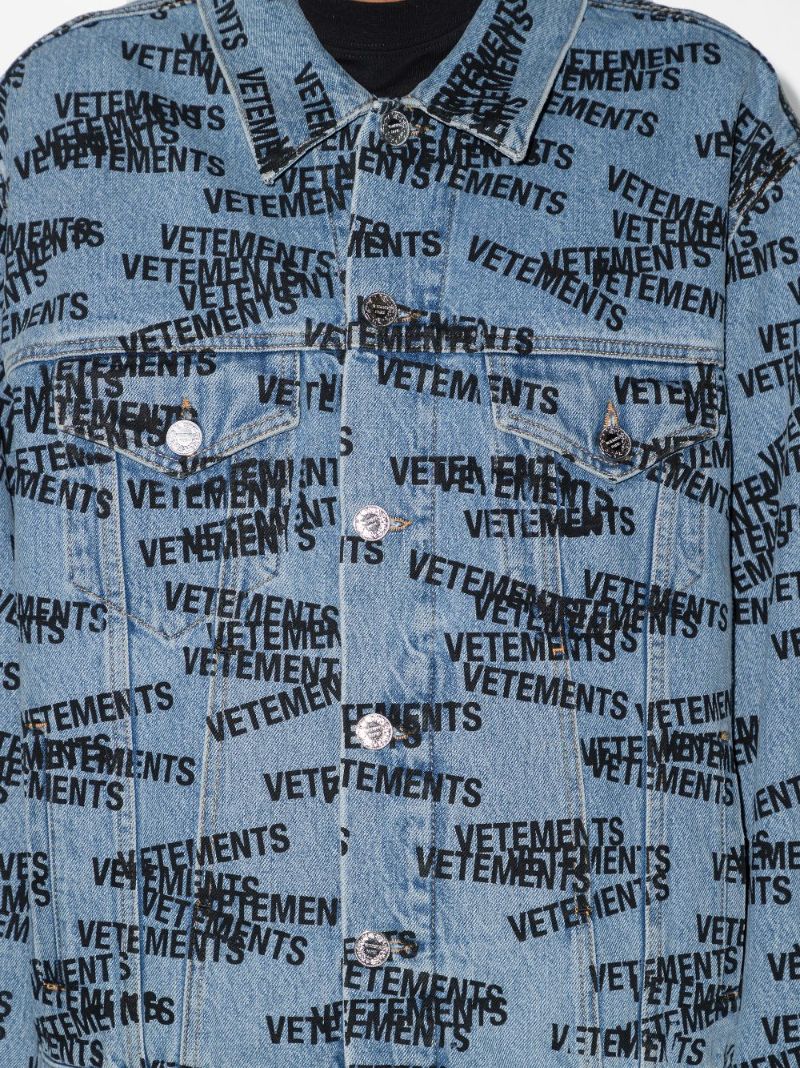 Logo Print Denim Jacket