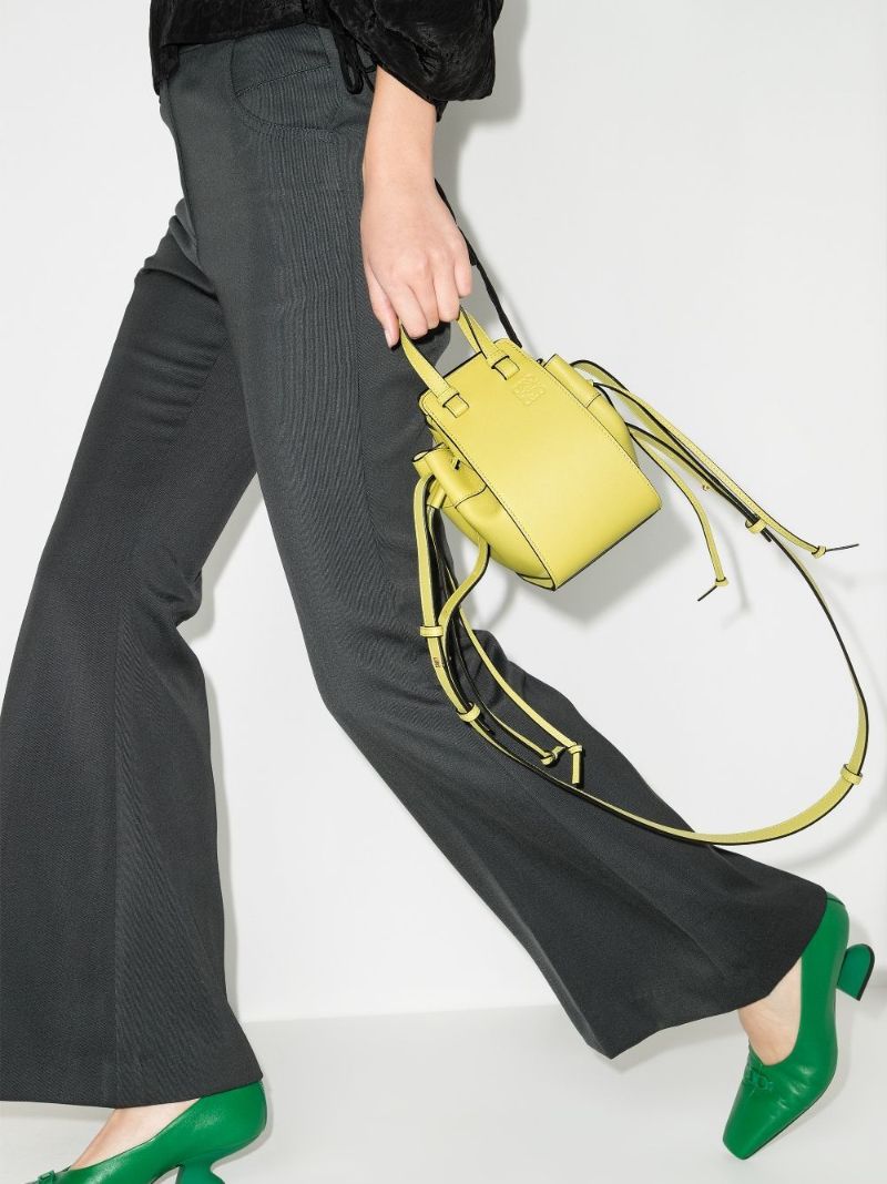 Yellow Hammock Mini Leather Tote Bag