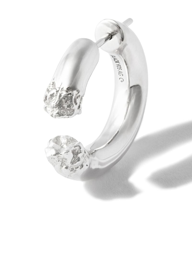 Sterling Silver Terra 24 Hoop Earring