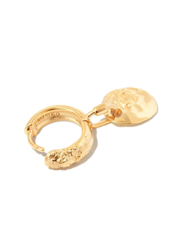 Gold-plated Avani 9 Hoop Earring