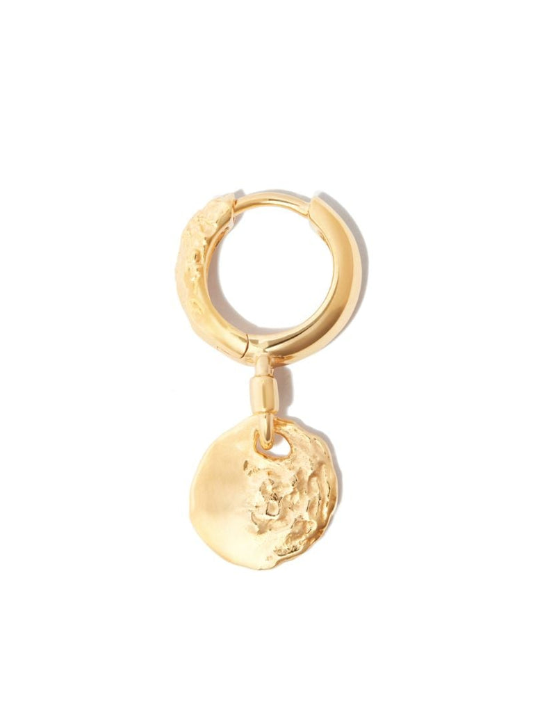 Gold-plated Avani 9 Hoop Earring