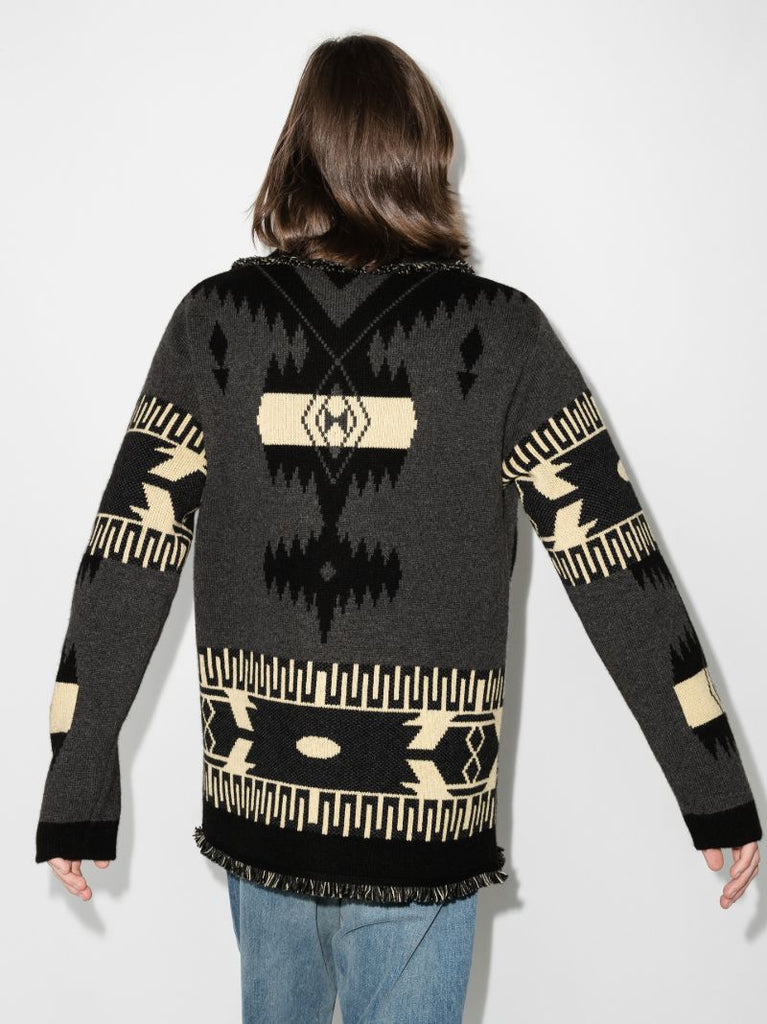 Icon Jacquard Cashmere Cardigan