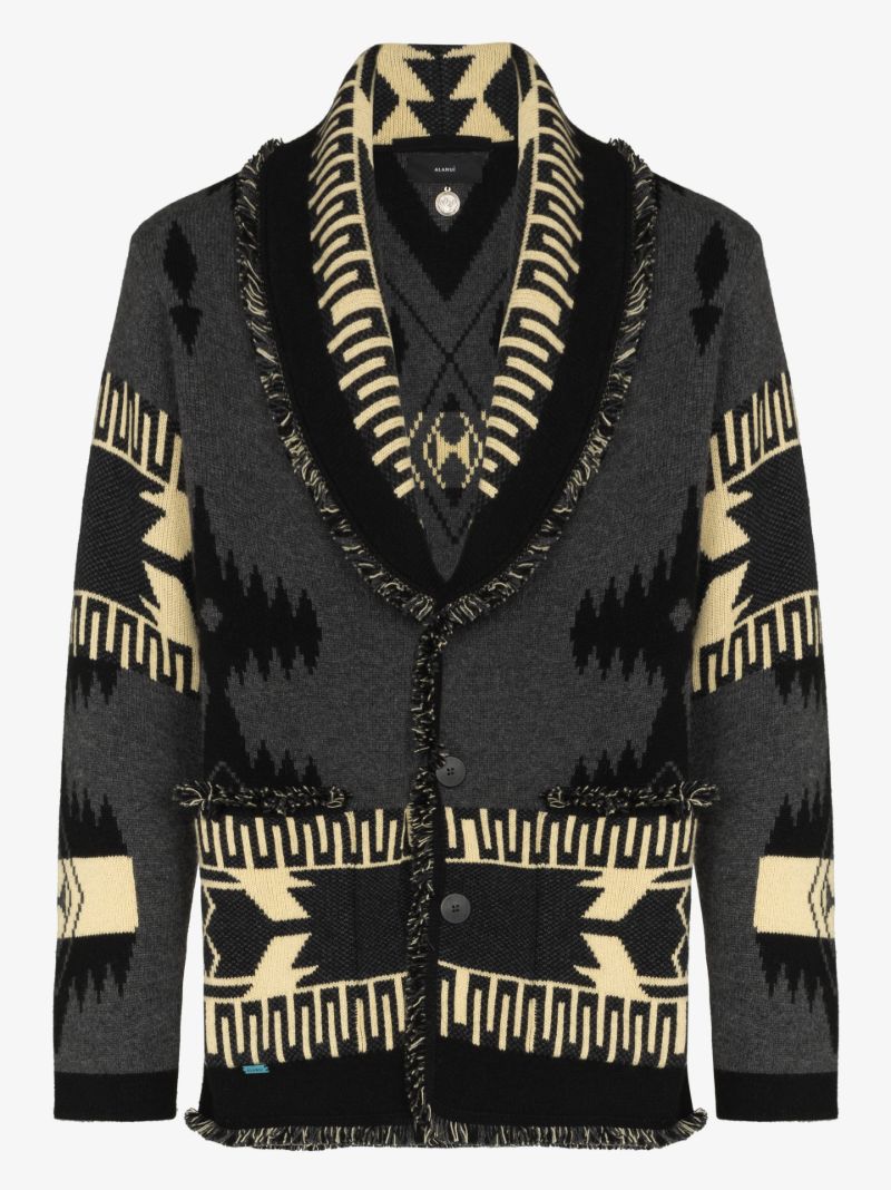 Icon Jacquard Cashmere Cardigan