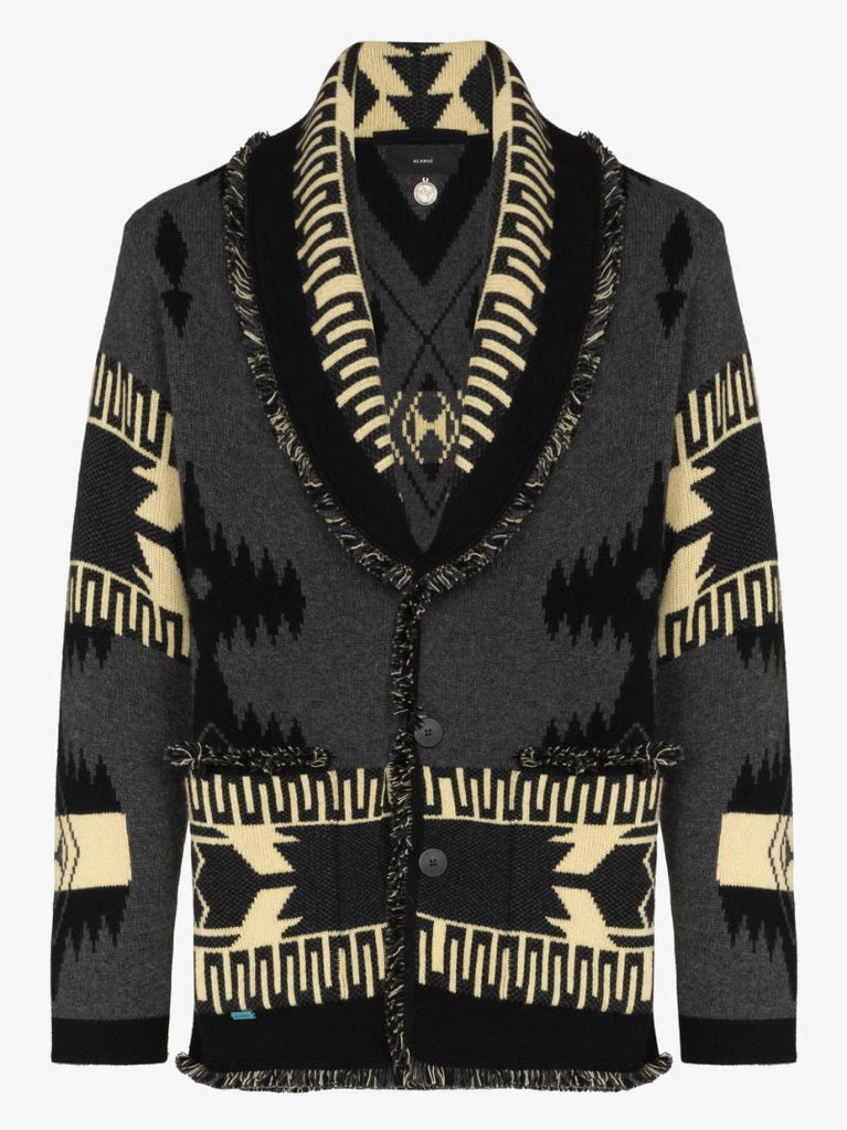 Icon Jacquard Cashmere Cardigan