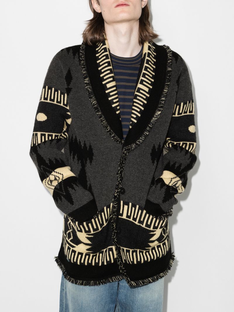 Icon Jacquard Cashmere Cardigan