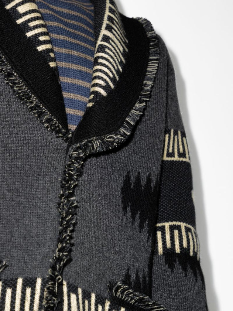 Icon Jacquard Cashmere Cardigan