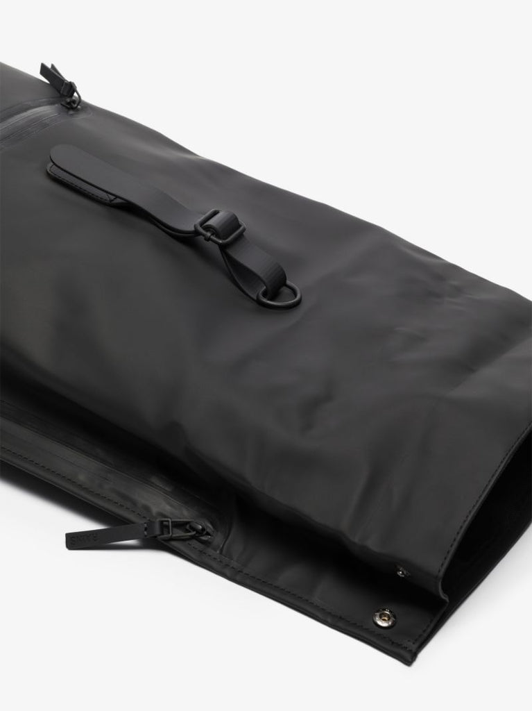 Black Roll Top Backpack