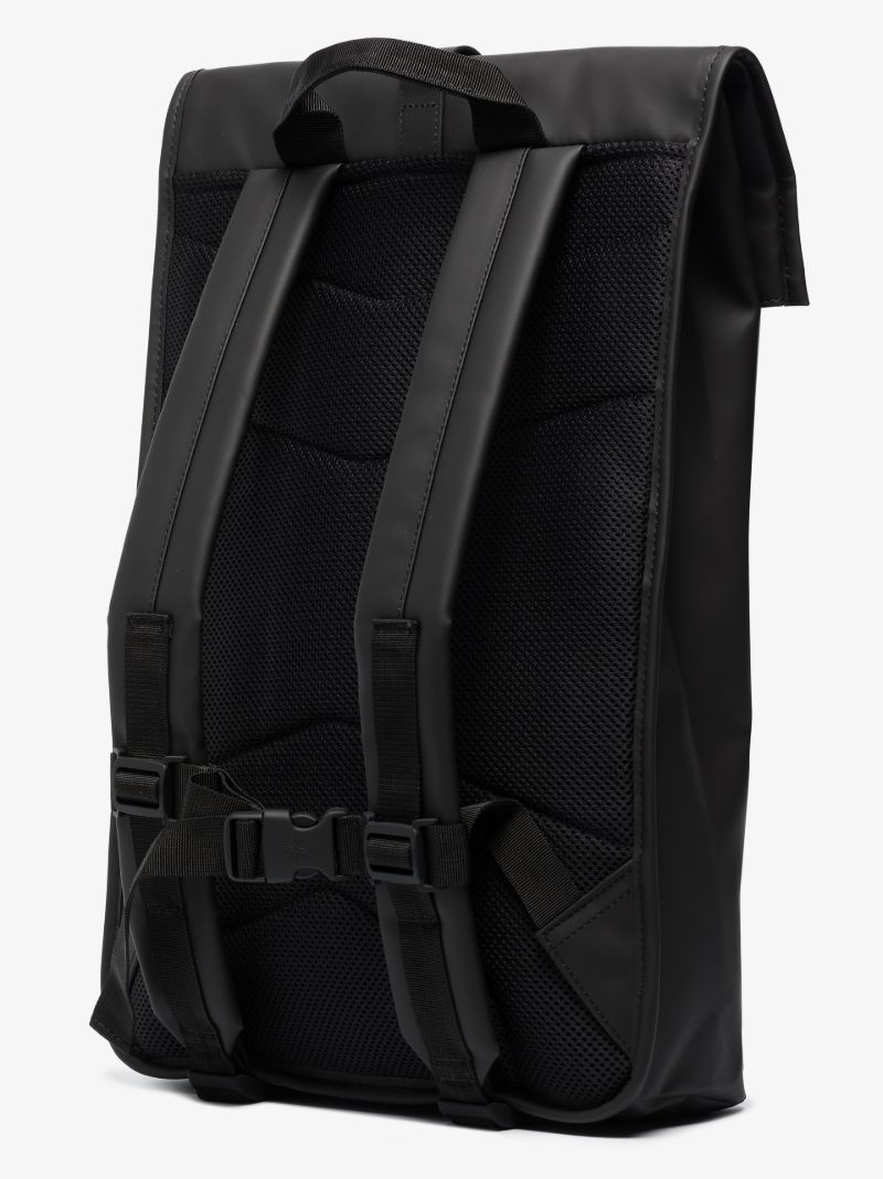 Black Roll Top Backpack