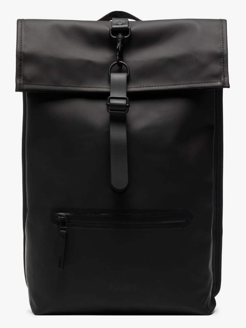 Black Roll Top Backpack