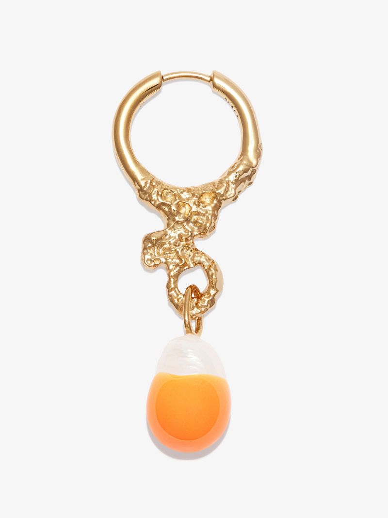 Gold-plated Miran Fanta Pearl Drop Earring
