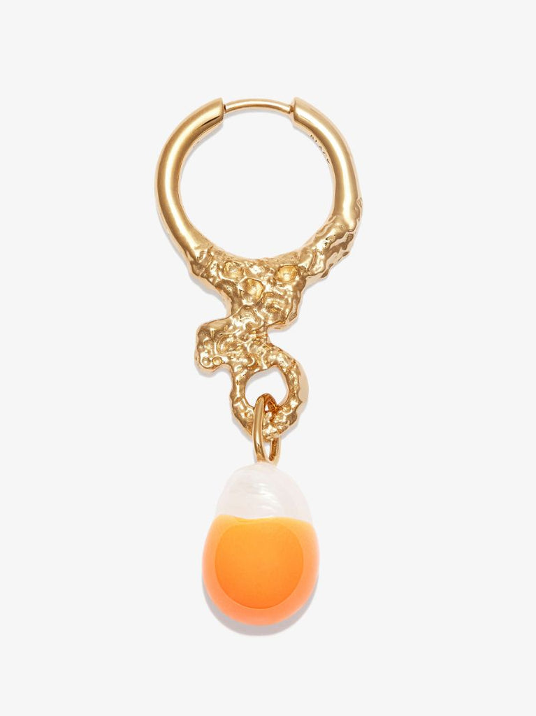 Gold-plated Miran Fanta Pearl Drop Earring