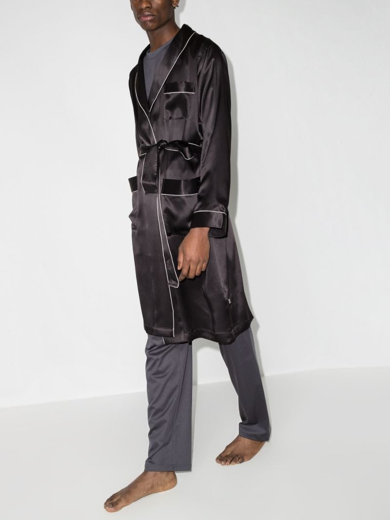 Belted Silk Robe