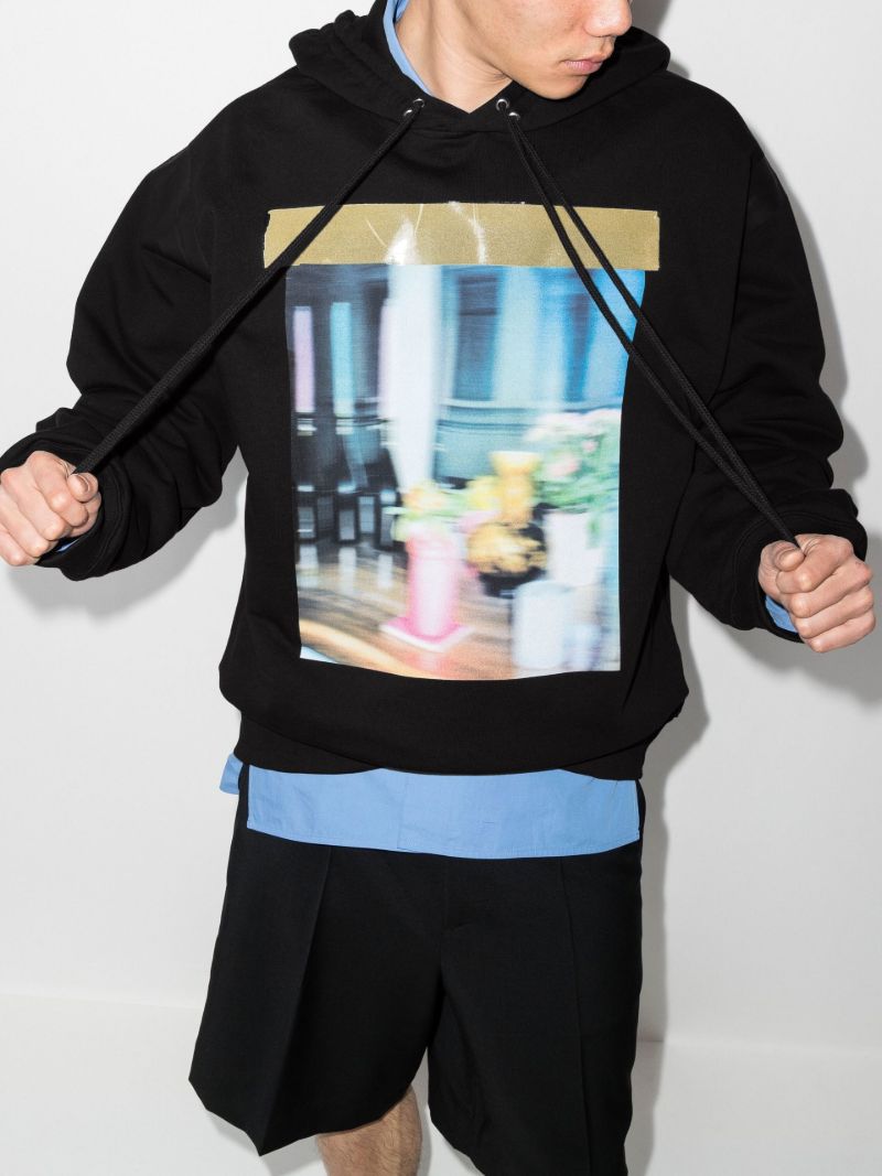 Haxel Printed Cotton Hoodie