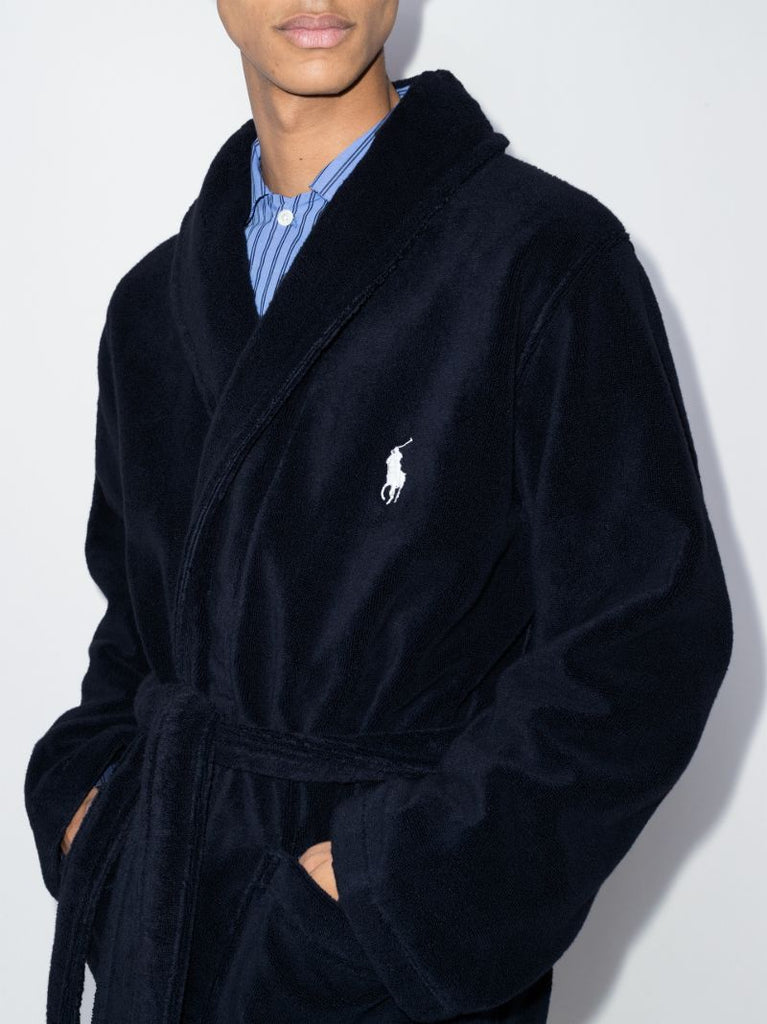Embroidered Polo Pony Robe