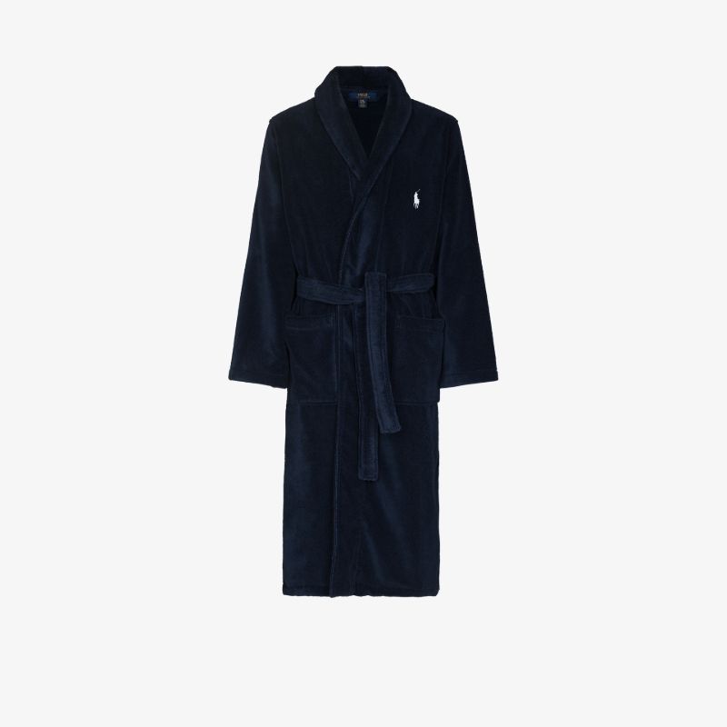 Embroidered Polo Pony Robe