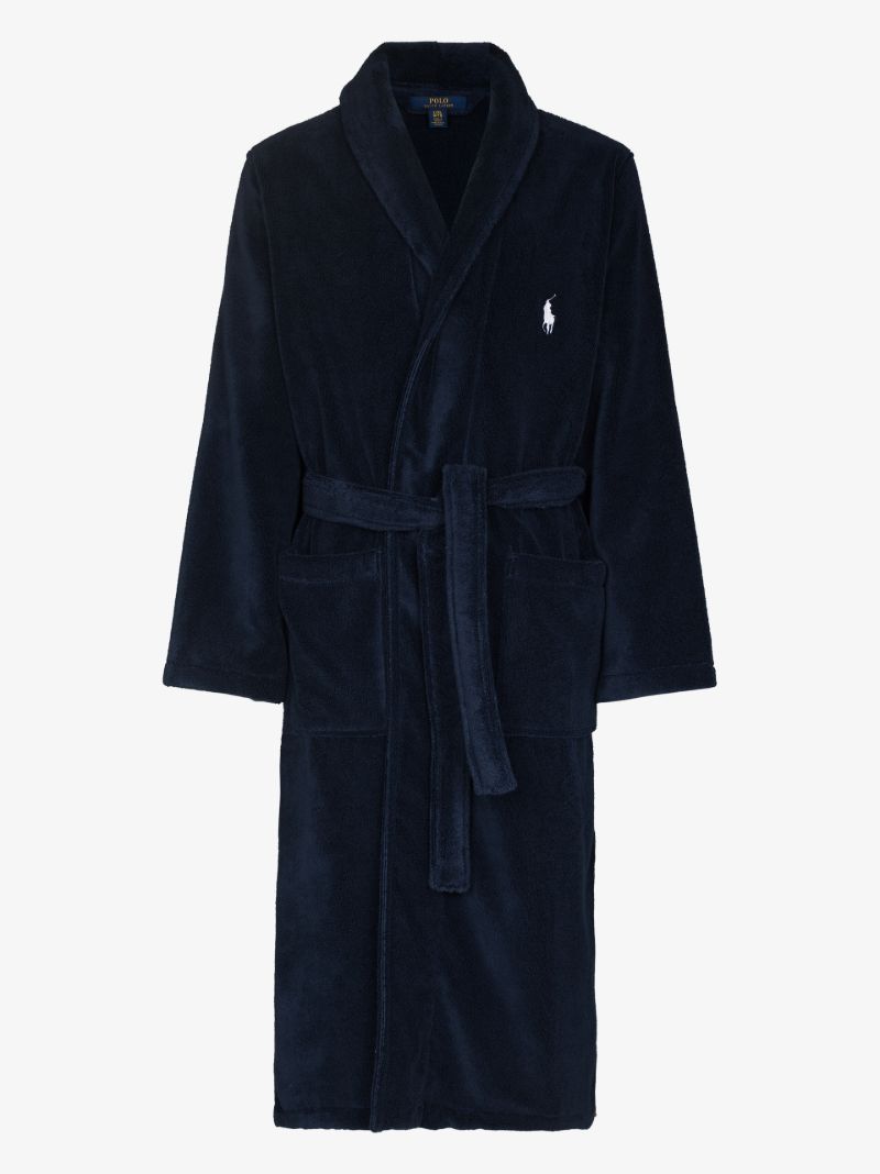 Embroidered Polo Pony Robe