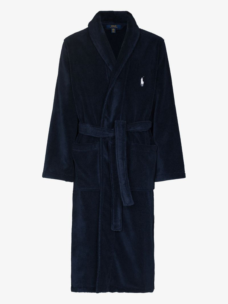 Embroidered Polo Pony Robe