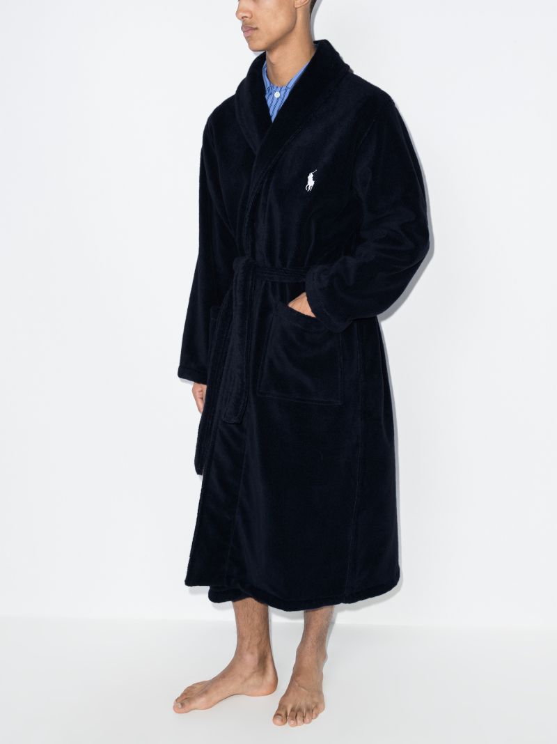 Embroidered Polo Pony Robe