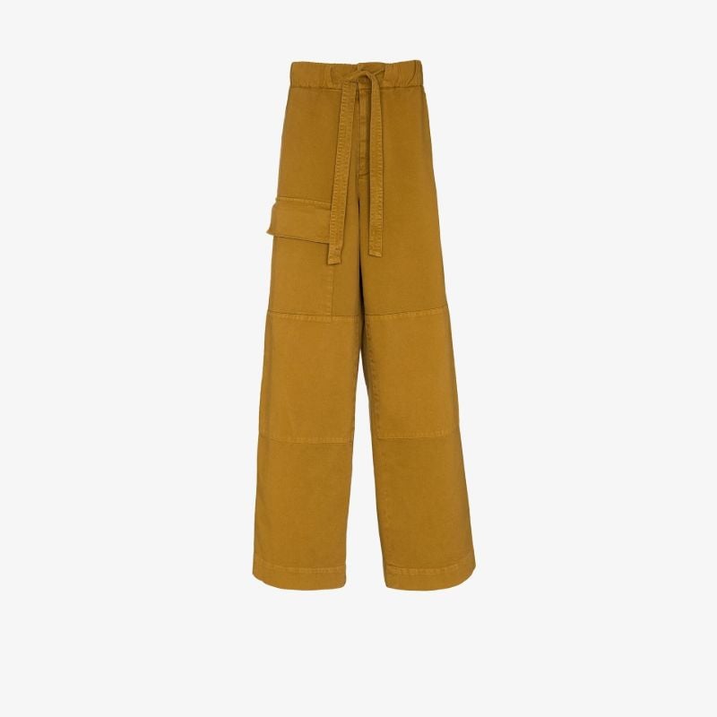 Wide Leg Cotton Trousers